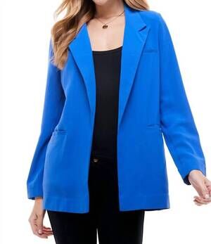 NEW TCEC open front blazer in royal blue